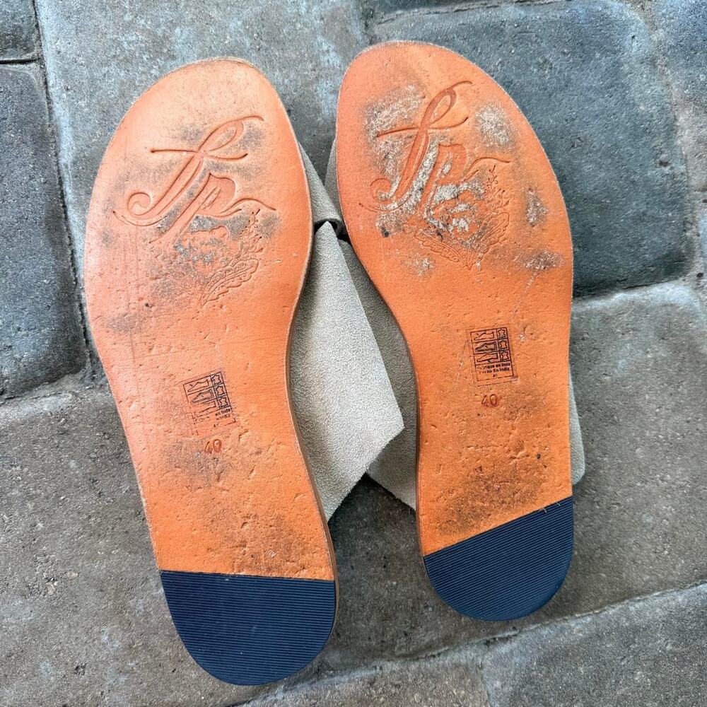 Free People Suede Taupe Sandals - Picture 4 of 4